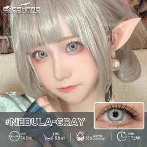 Eyeshare 2-Piece Yearly Disposable Contact Lenses Natural Eyes with Blue Brown Colours Eye Wear Sharingan Contact Lenses
