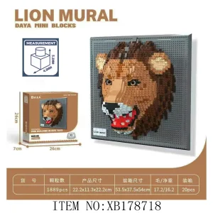 Xinbo Mini Brick DIY Building Block Animal Head Decor