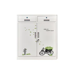 High Quality Dining Room Metal Storage Cabinet Sideboard in White Color