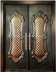 Factory Middle East Cast Aluminum Explosion-Proof Hot Security Steel Door