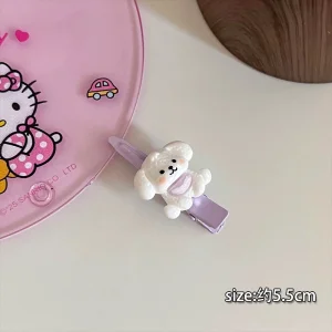 Cute Cartoon Long Eared Dog with Broken Hair, Sweet Girl's Heart Hair Accessories Factory Wholesale