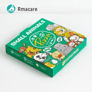 Caja de pizza personalizada de alta resistencia 21.5*21.5*4.5cm Pedido al por mayor Precio de fábrica Embalaje de pizza Caja de cartón duradera