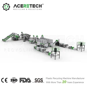 500-2000kg/H Waste Plastic Pet/PE/PP/HDPE Bottle Recycling Washing Line Pet with FDA Certificate