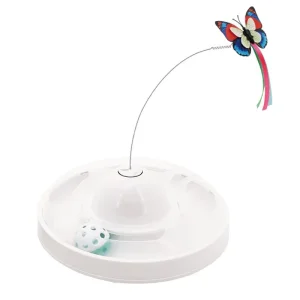 Best Selling Colorful Automatic Butterfly Interactive Pet Cat Toy