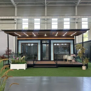 Casa de contenedor de envío expandible personalizada para unidad de vivienda accesoria