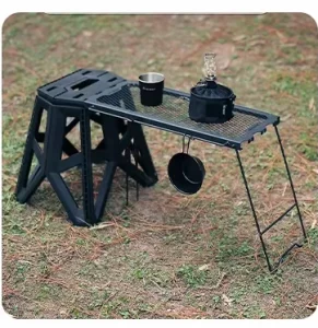 Outdoor Multifunctional Folding Chair Mesh Table Stool Side Hanging Chair