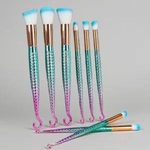 Mermaid Fish Makeup Brush Kit
