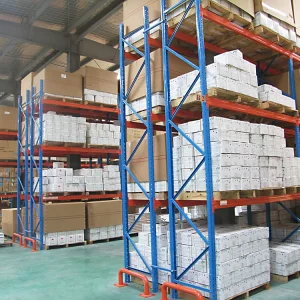 Customizable Boltless Shelving Steel Storage Stacking Racks Shelves Double Deep Selective Pallet Racking for Warehousing