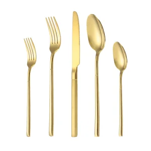 Eco-friendly 18/8 Stainless Steel Hotel Cutlery Knife and Spoon Set for Parties and Celebrations