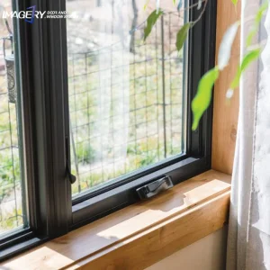 Customized Modern Design Thermally Broken Double Tempered Glass Aluminum Crank Awning Window