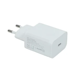 Compact 25W PPS Wall Charger with USB-C Port Input 100-240V Global Travel Voltage Adapter
