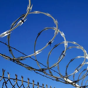Reinforced Barbed Tape Razor Fence Systems with PVC Coating