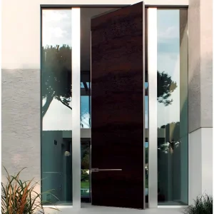 Modern Aluminum Alloy Fireproof Smart Armored Entry Door
