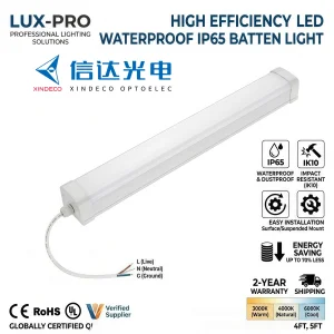 XINDECO High Efficiency 150lm/W LED Vapor Tight Fixture