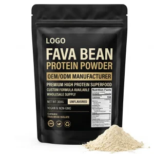 Professional OEM ODM Fava Bean Protein Powder Manufacturer Premium Adult High Protein Superfood Custom Formula Wholesale Supply