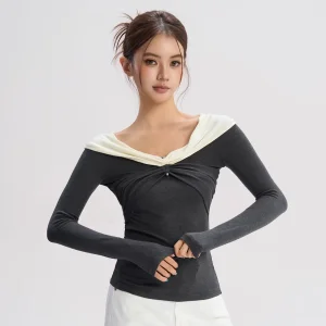 Diba La Women's Cross-Tie Knitted Top