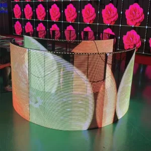 Ultra Thin Transparent LED Display Flexible Transparent LED Video Wall for Shopping Mall Film Glass