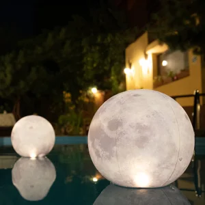 Full Moon Solar Floating Pool Lights Remote Inflatable IP67