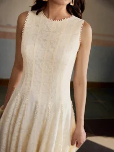 Vestido Casual Sem Mangas Simples