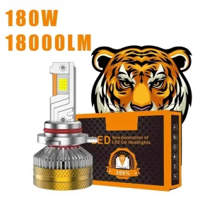 OEM/ODM T4 180W High Power 18000LM Double BeamH1 H7 H11 9005 9012 H4 LED Headlights Bulb for Universal Car
