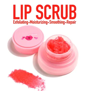 Exfoliating Moisturizing Smoothing and Repairing Lip Scrub; Natural Butters Fades Lip Wrinkles Renew Revives and Soften Lip Care Scrub