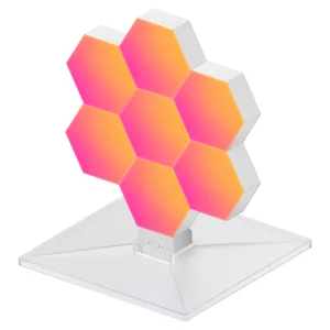 For LifeSmart Modern 7-Piece Smart Hexagonal Modular LED Light Panels for Cololight Lamp for Bedroom Rhythm Edition HomeKit