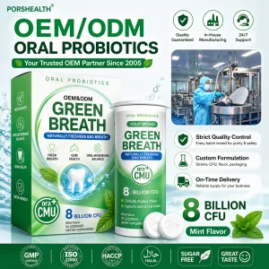 Oral Probiotic Chewable Tablets &amp; Powder OEM ODM | Fresh Breath, Gum Health &amp; Oral Microbiome Support