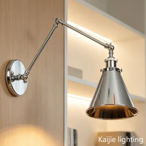 Swing Arm Sconce Adjustable Industrial Wall Light