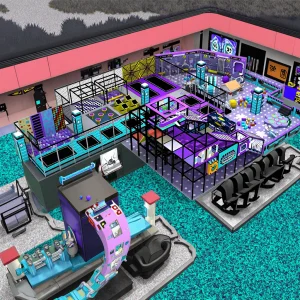 High Quality Plastic Indoor Adventure Playground for Kids with Play Structures and Fun Equipment for School and Garden Use