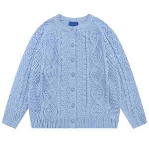 Twist Knit Top Short Coat