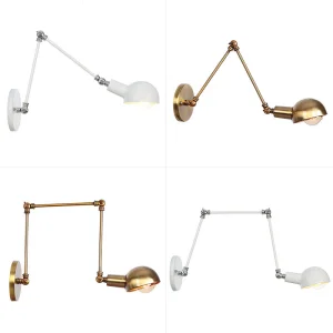 Wall light swing arm