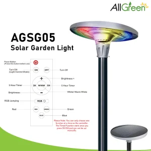 Allgreen Agsg05 OEM/ODM Solar Garden Lighting Professional Service New Model Outdoor 30W Residential District Street Park Scenic Spot Lighting Street Lamp