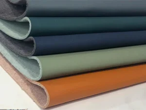 Cuero sintético de bovino para zapatos, bolsos, sofá, asiento de coche (HS-BL-003)