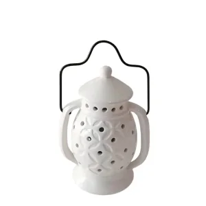 OEM White Dolomite Lantern - Shaped Candle Holder Factory, Factories