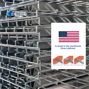 Heavy Duty Galvanized Steel Warehouse Shelving Durable Wire Mesh Decking for Pallet Racking Warehouse Storage