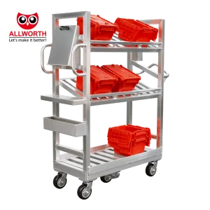 Best Selling High Quality Multi-Tier Picking Carts Warehouse Trolley for Workstation