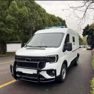 Cash in Transit Vehicle Equipped with Anti-RAM Bumper &amp; Safety Warning System
