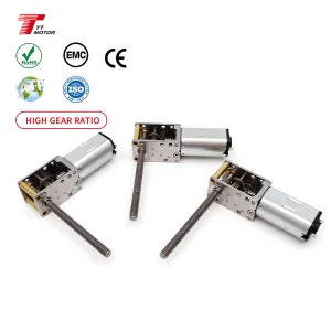 N30 Micro DC Reduction Motor 90 Degree Turbo Worm Gearbox High Precision Micro Gear Motor for Electric Locks
