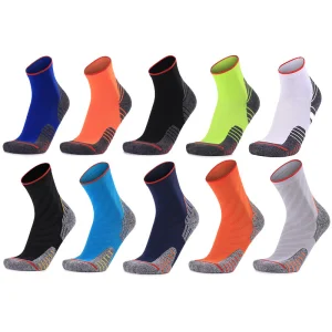 Cycling Sports Outdoor Running Skateboarding Jacquard Football Grip Crew Non-Slip Hiking Socks