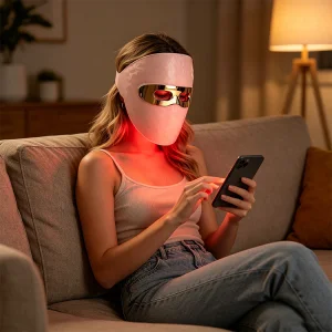 ABS 90Pcs LED Face Mask Facial Light Therapy 850nm And 630nm Infrared Mask Led Facial Masks Red Light Mask For Home Use
