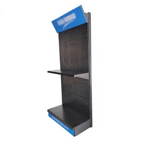 Retail Store Accessories Shelf Racks Hardware Shop Tools Pegboard Stand Metal Product Display Rack