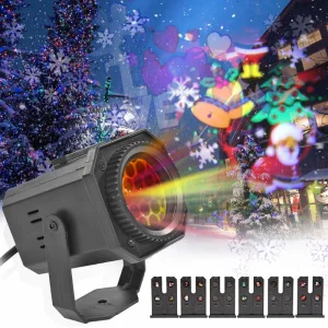 Projetor de Luzes de Natal LED para Cartão