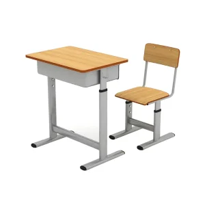 Ergonomic Height Adjustable Kids Desk Chair Set
