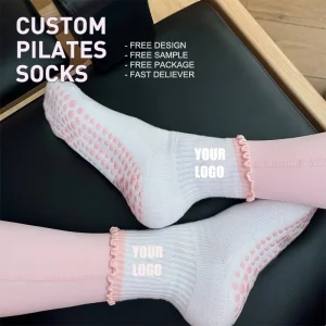 Custom High Quality Yoga Pilates Socks Breathable Mesh Sporty Style for Daily