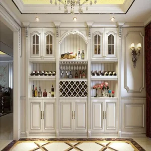 Modern Luxury Solid Wood Wine Cabinet