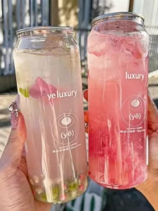 Custom PET Transparent Pop Cans 330ml 500ml Plastic Soda Cold Brew Coffee Juice Beverage Bottles