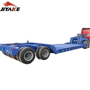 Best Price 3 4axle Gooseneck Low Bed Loader Platform Semi Trailer