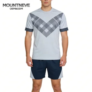 Run Shirt Gym Clothes Wear Man Soccer Uniform Custom Contrast Jersey Set Name Number Quick Dry Football Kit Shorts Uniforms Team