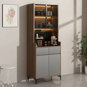 Gabinetes de cocina sin marco de diseño americano