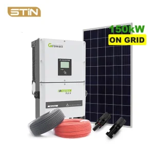 150kw Sistema Solar Híbrido Comercial Completo com Armazenamento de Alta Tensão Powerwall